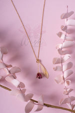 Purple Tulip Necklace