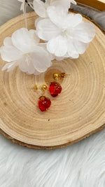 Strawberry Hoop Earrings