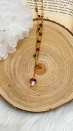 Collana Funghetto con cristalli