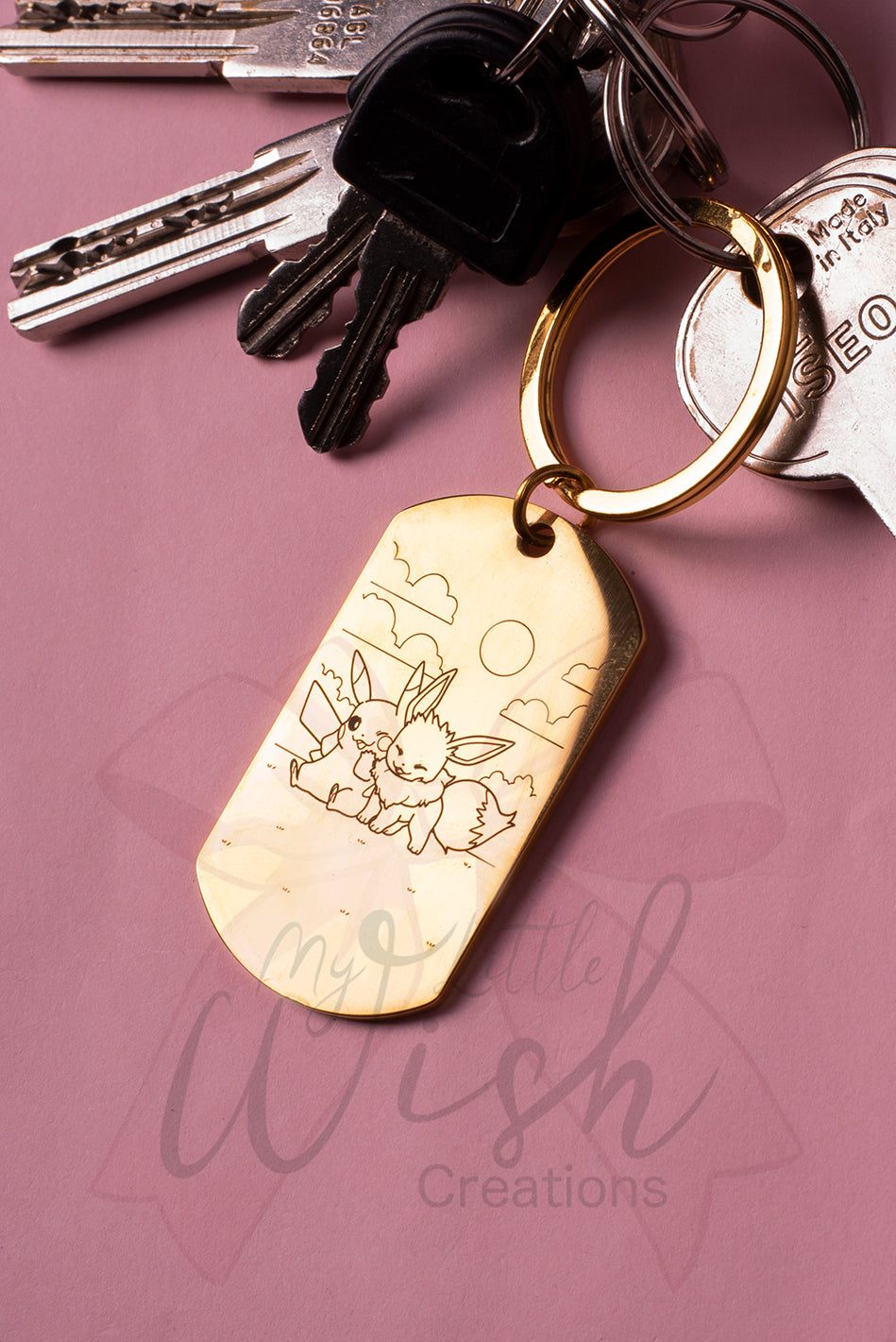 Portachiavi Eevee e Pikachu - My Little Wish