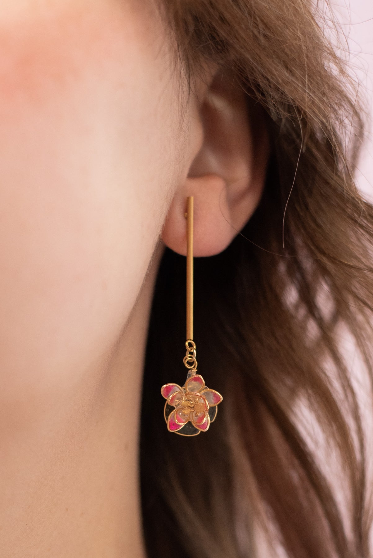 Orecchini pendenti Fiori di Loto