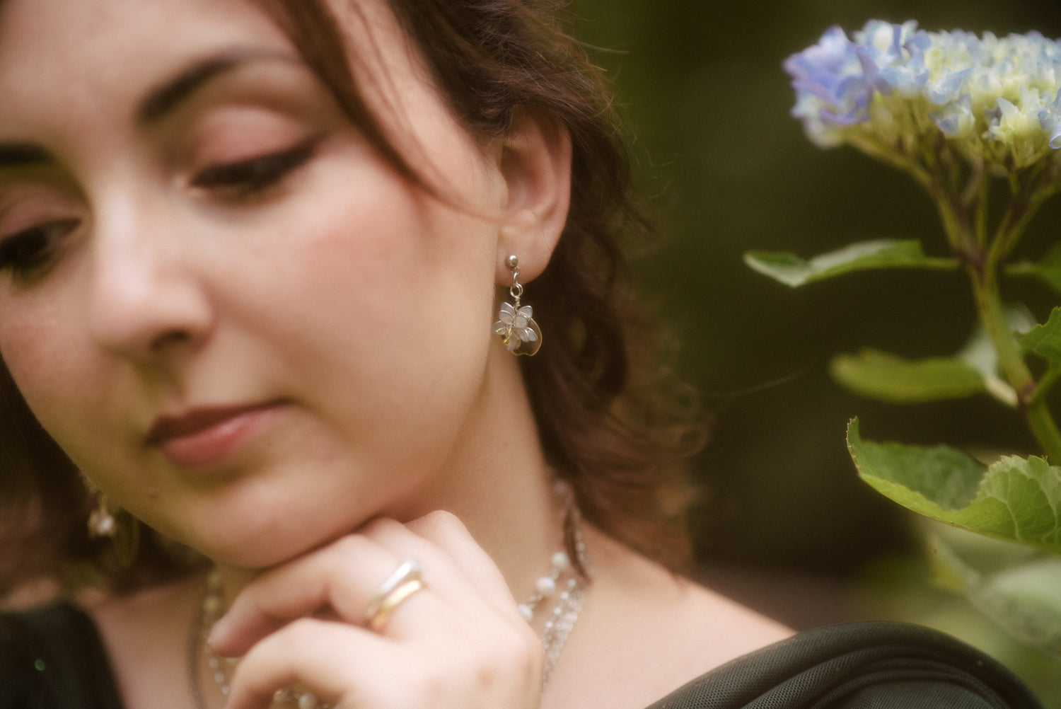 Orecchini Fiori di Loto bianchi