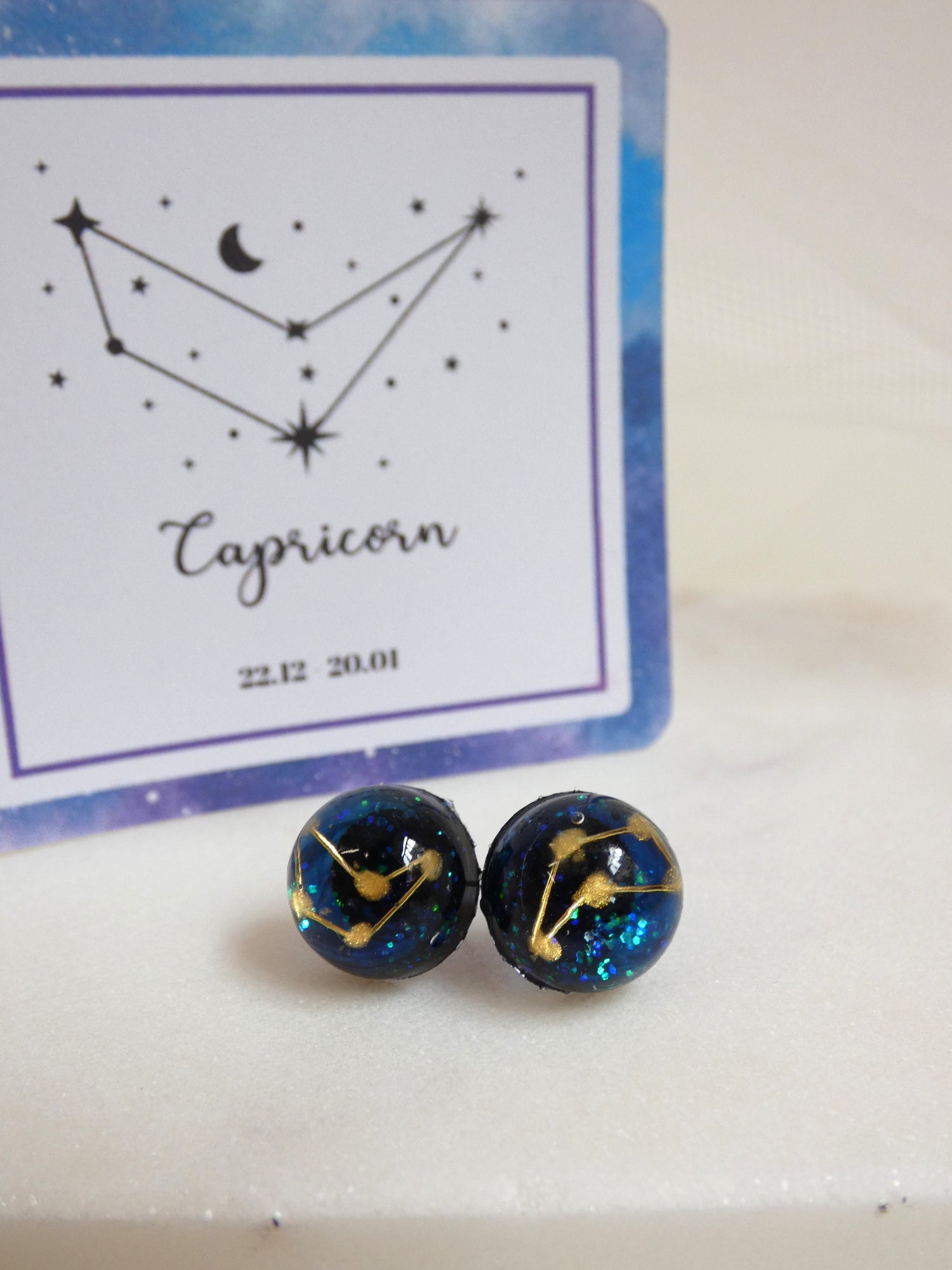 Steinbock Konstellation Ohrringe