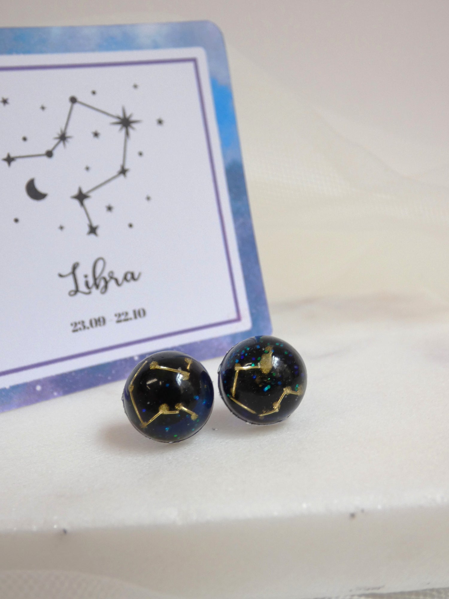 Ohrringe mit Sternbild Waage