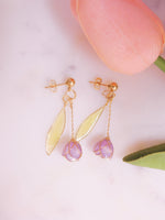 Orecchini Tulipani lilla