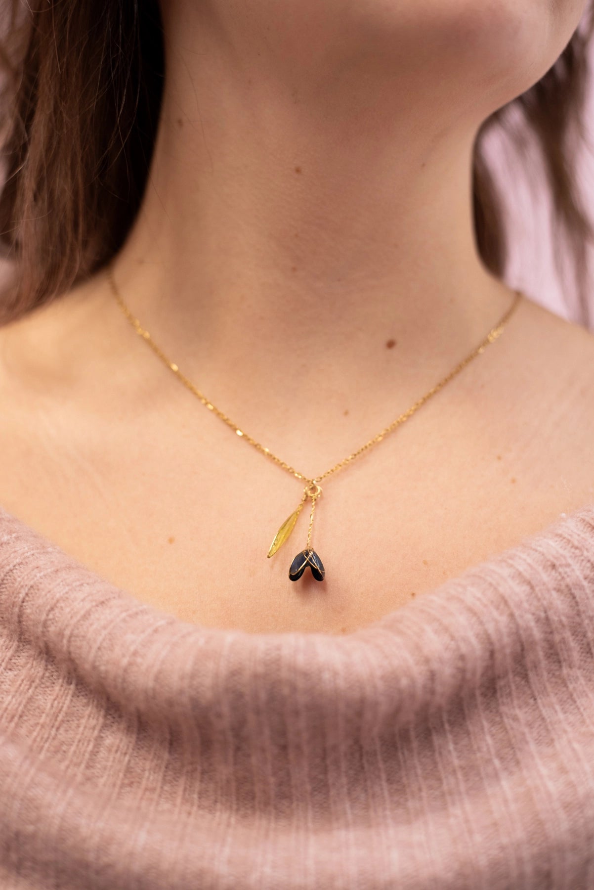 Collana Tulipano blu - My Little Wish