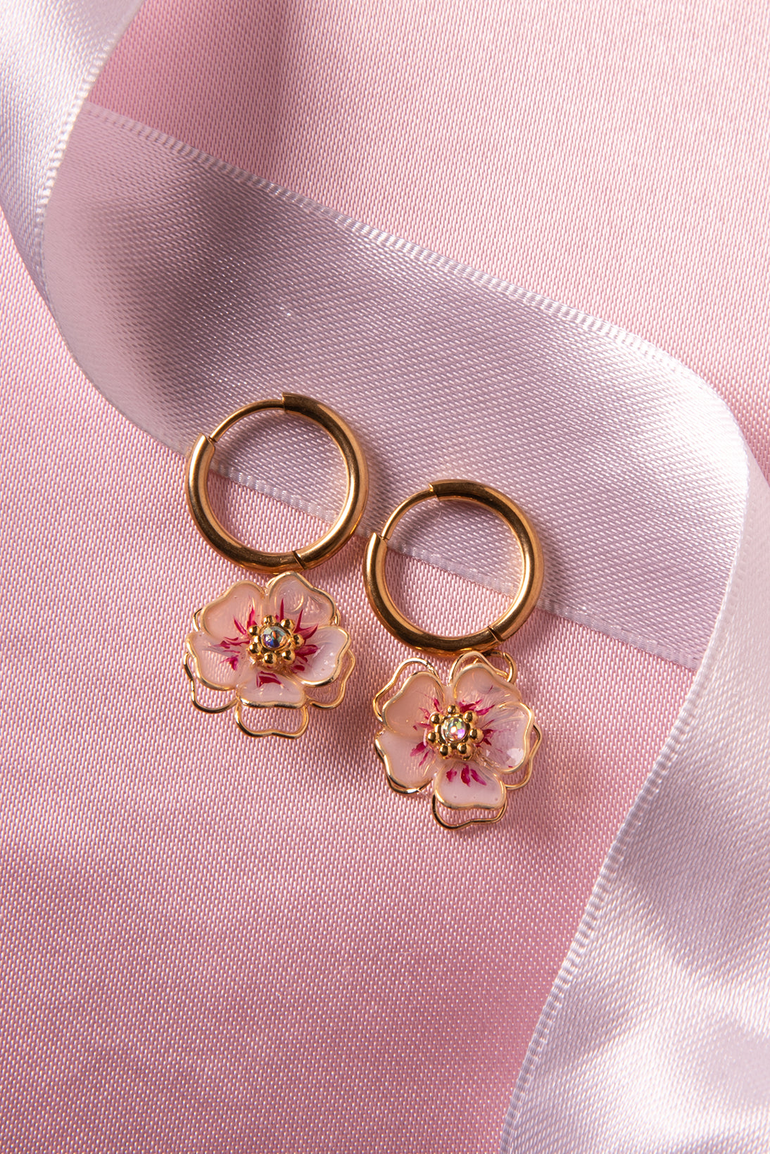 Orecchini a cerchio Sakura - My Little Wish