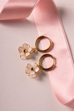 Orecchini a cerchio Margherite - My Little Wish