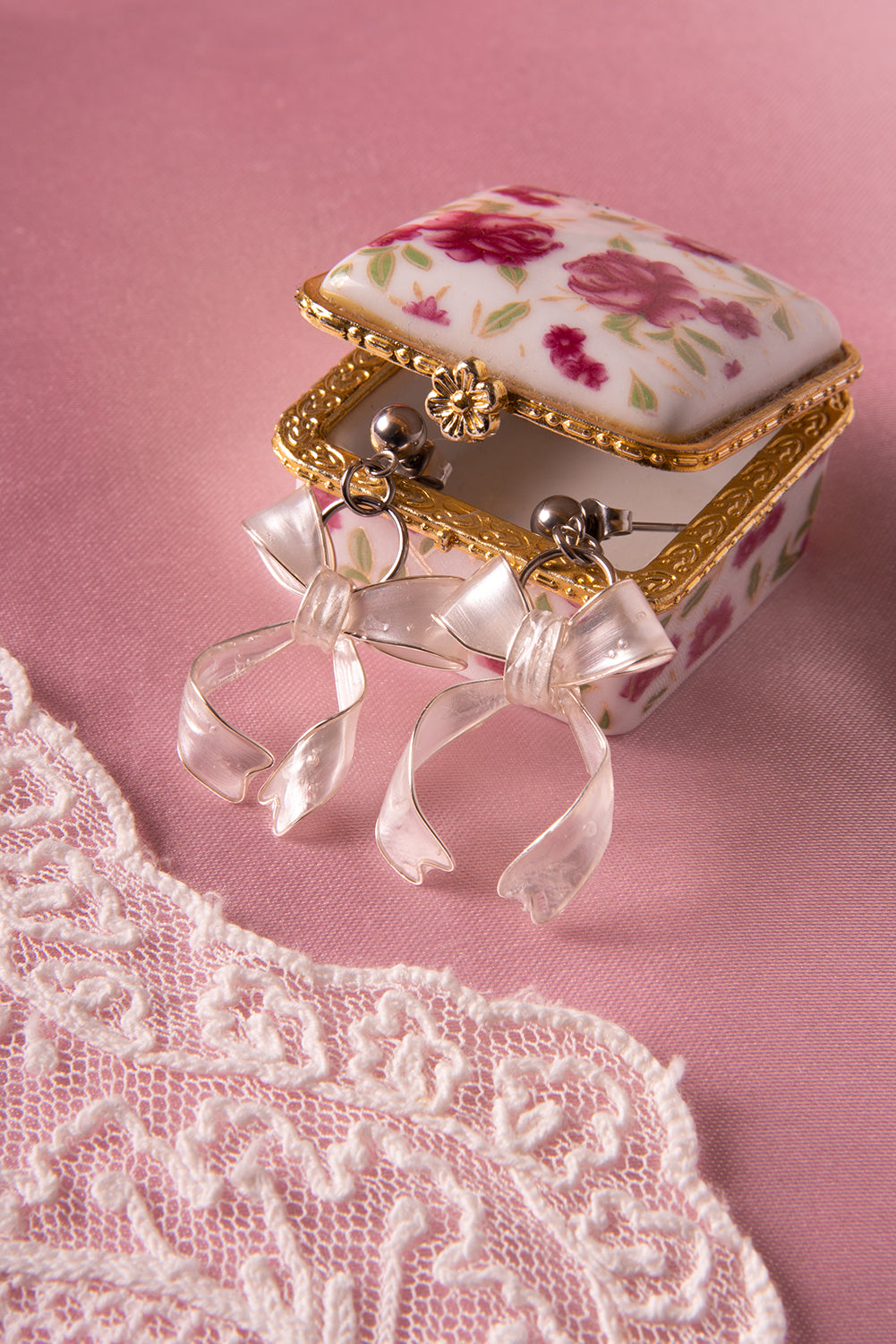 Orecchini Fiocco argento - My Little Wish