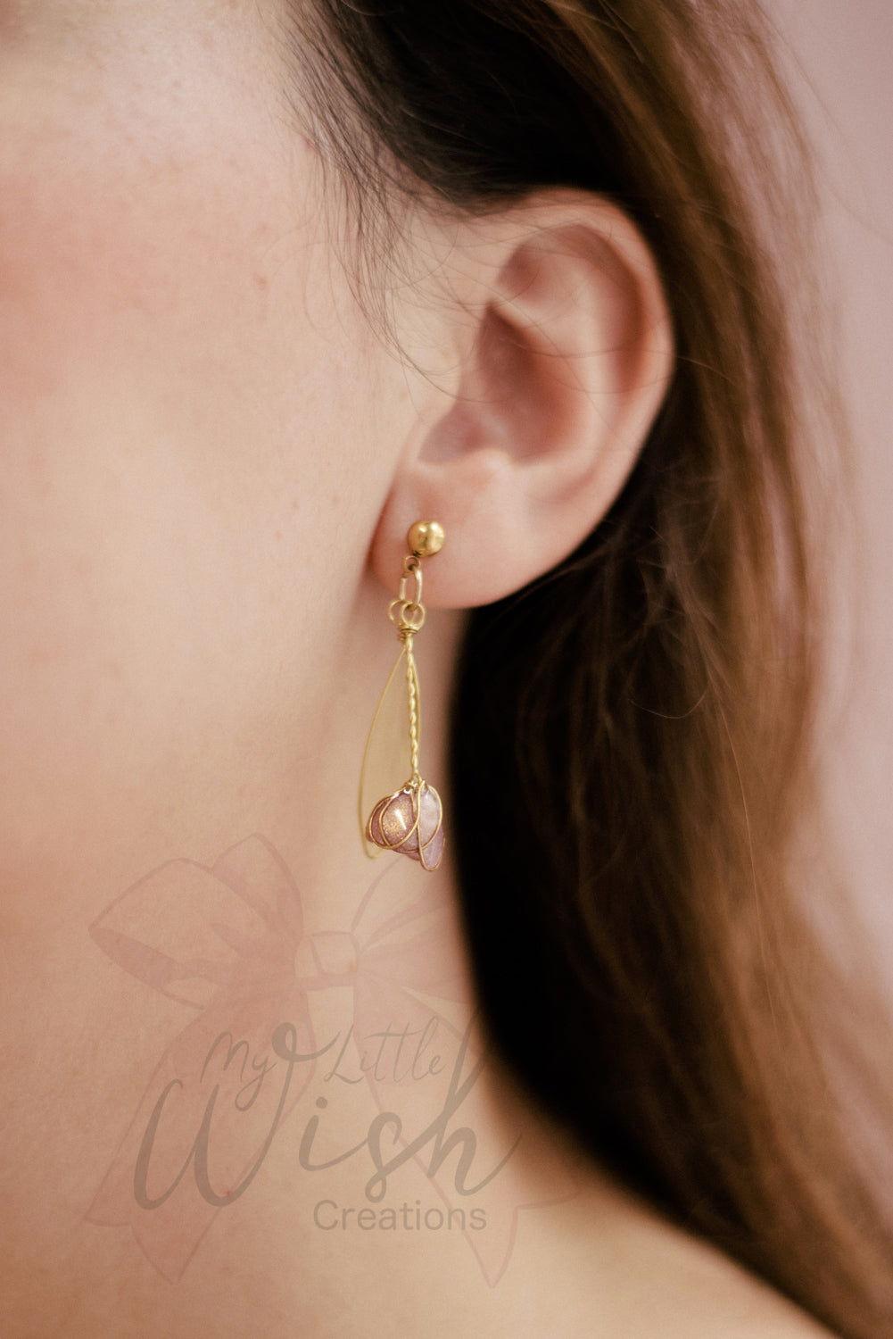 Orecchini Tulipani rosa