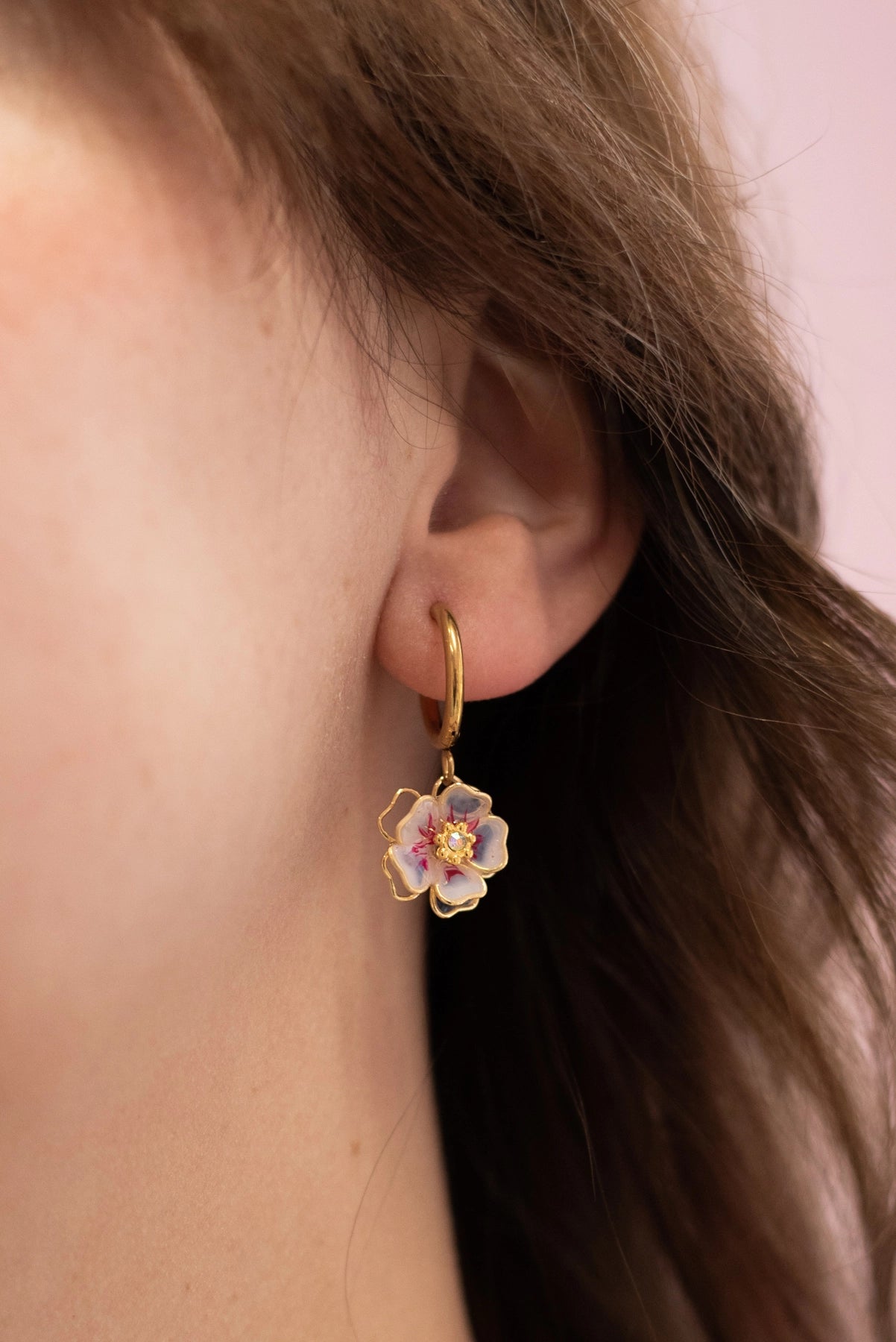 Orecchini a cerchio Sakura - My Little Wish