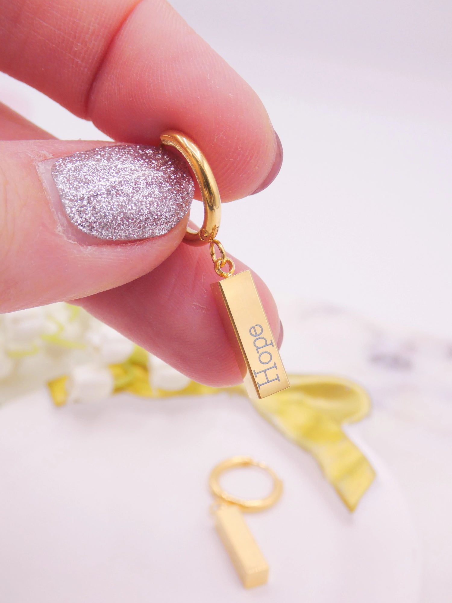 Orecchini con incisione - My Little Wish