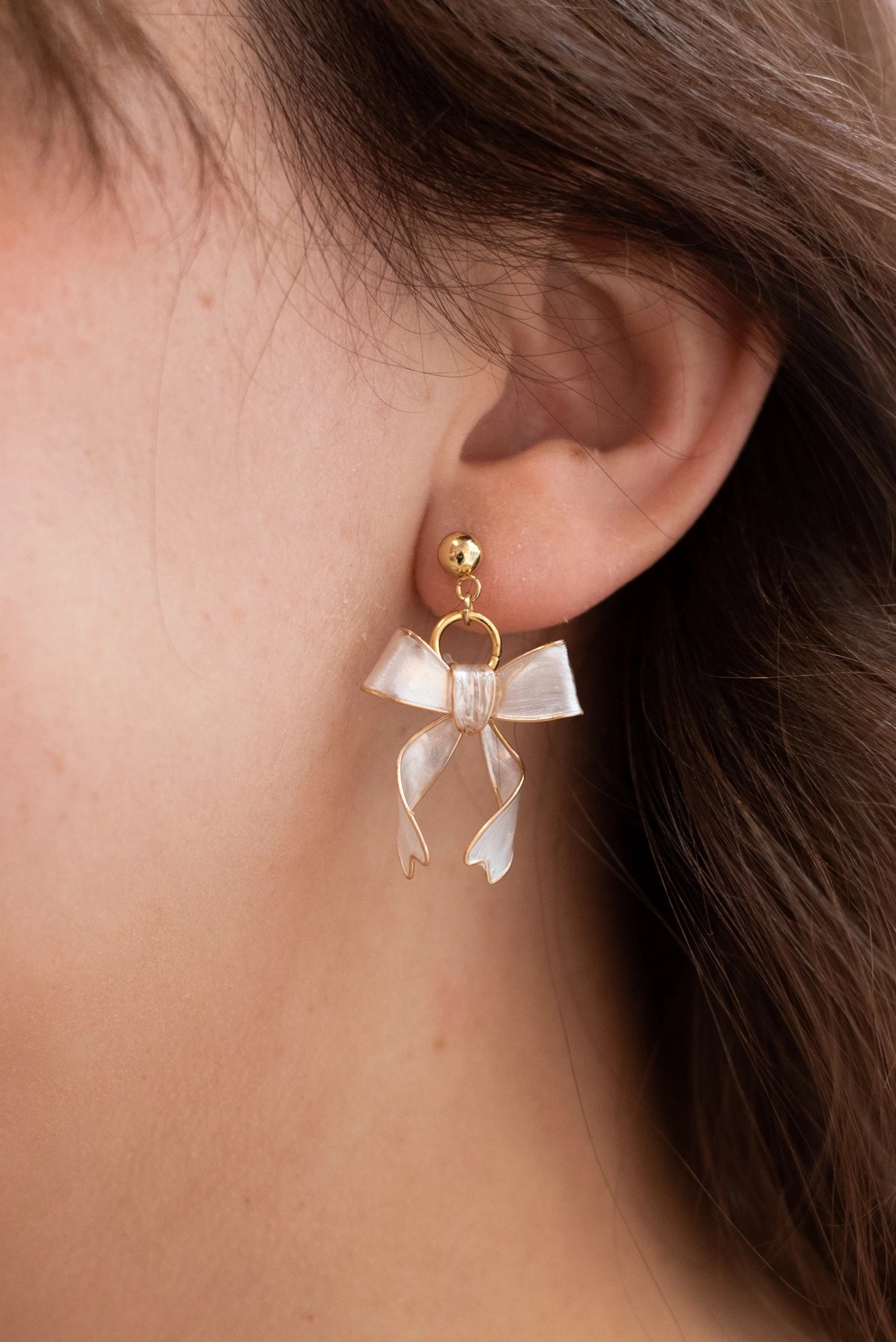 Orecchini Fiocco in oro - My Little Wish