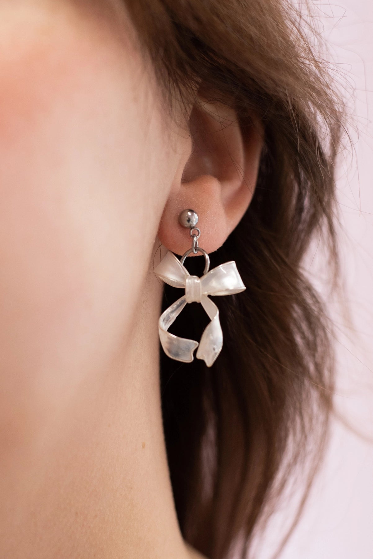 Orecchini Fiocco argento - My Little Wish