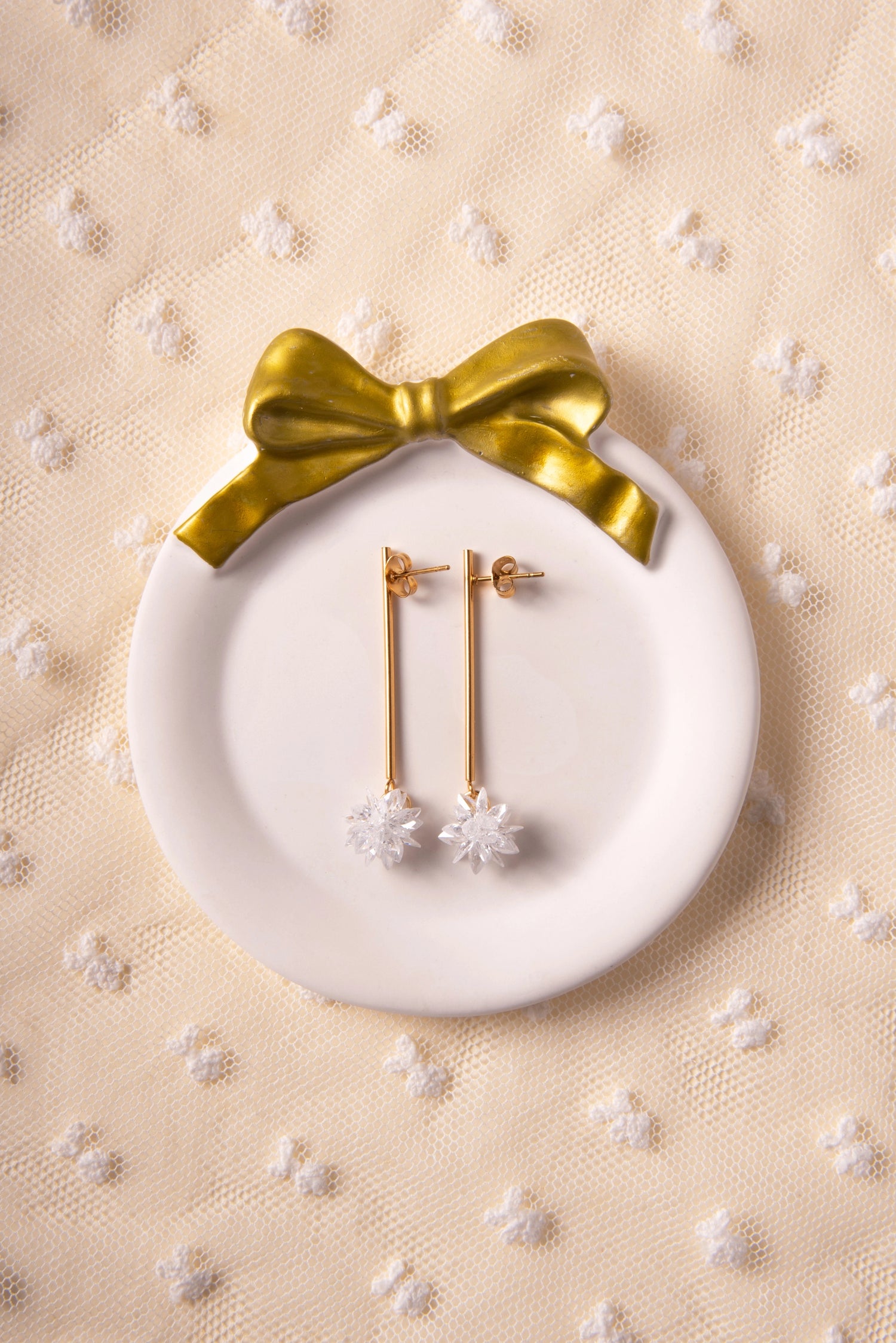 Orecchini Ninfea bianchi - My Little Wish