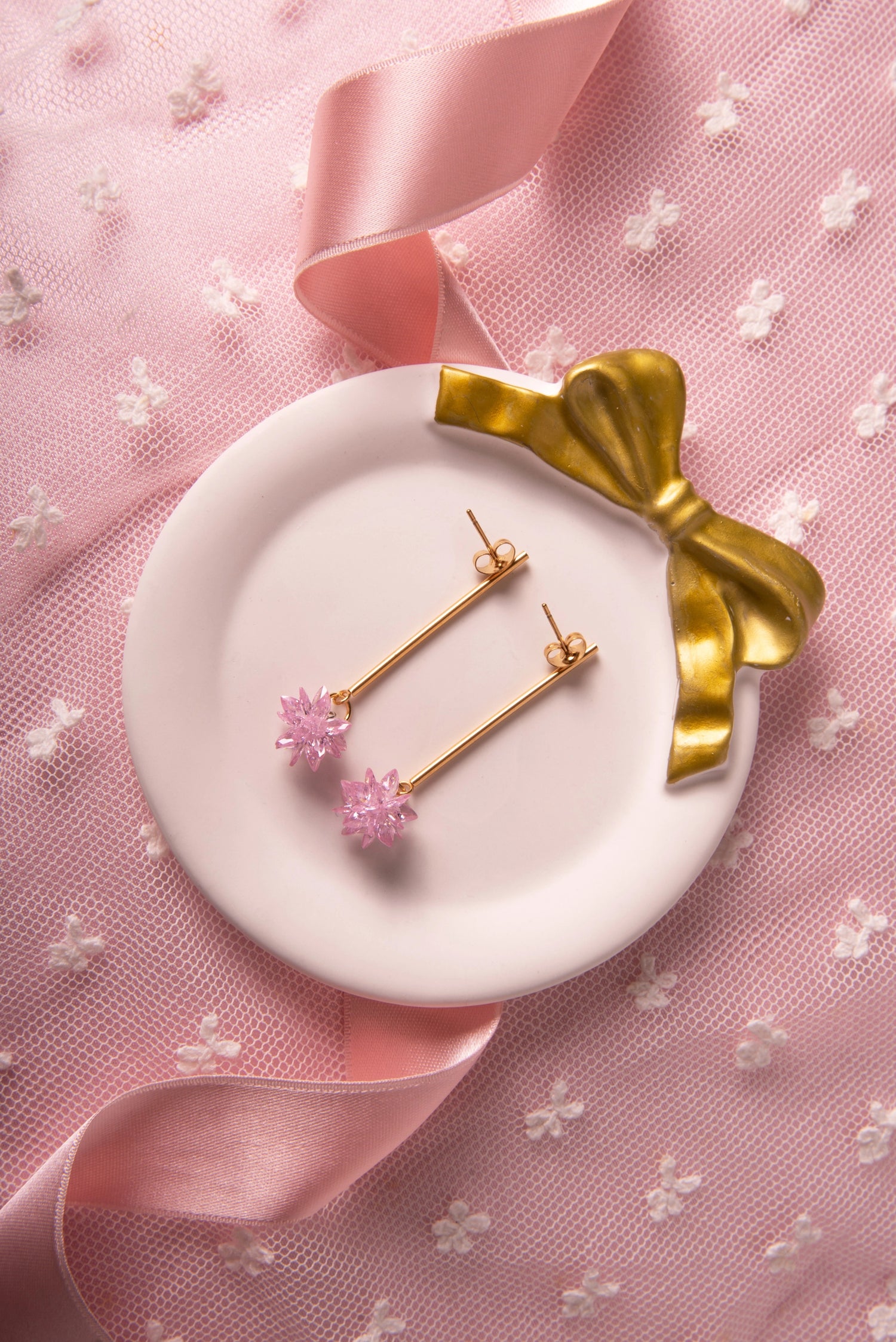 Orecchini Ninfea rosa - My Little Wish