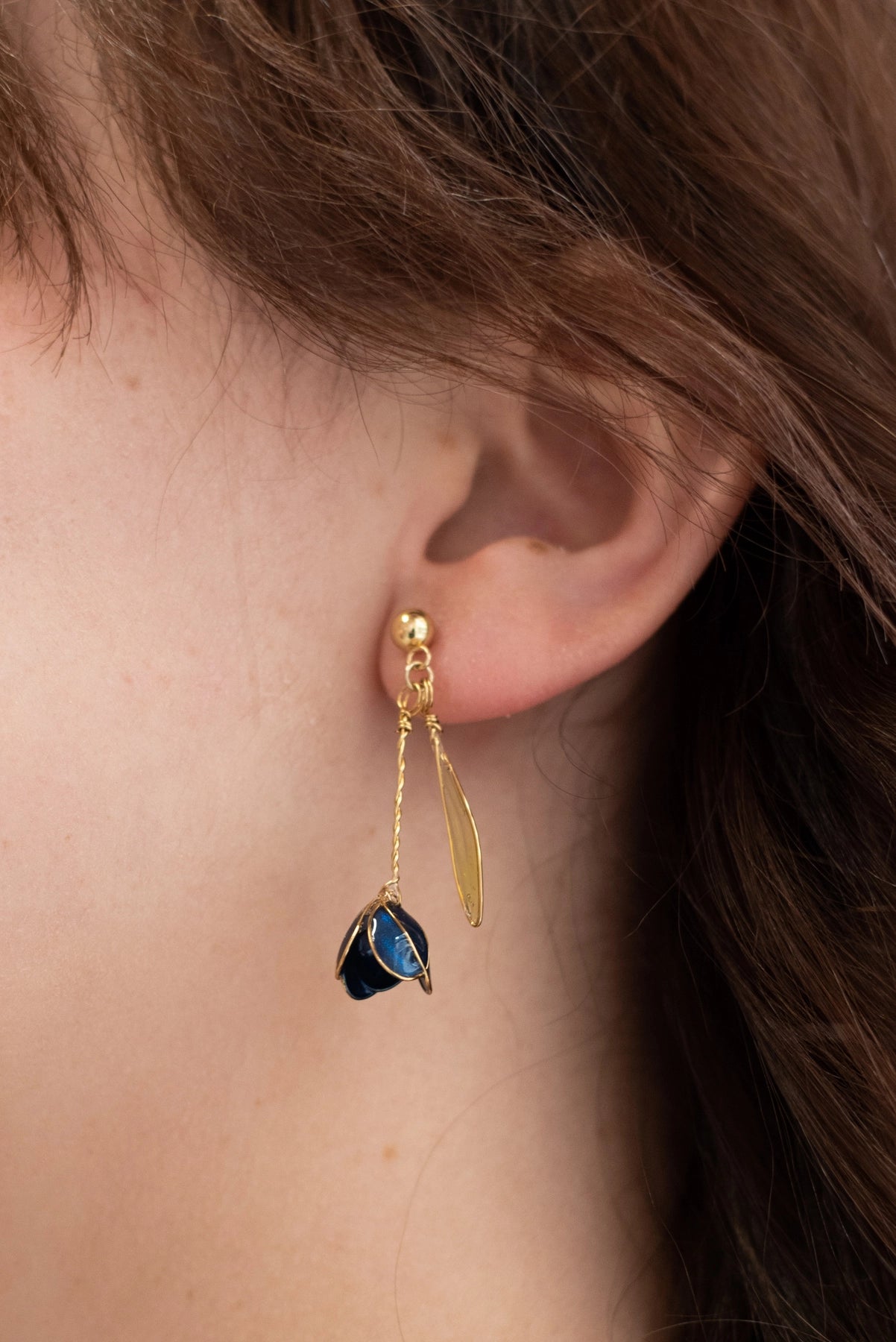 Orecchini Tulipani blu - My Little Wish