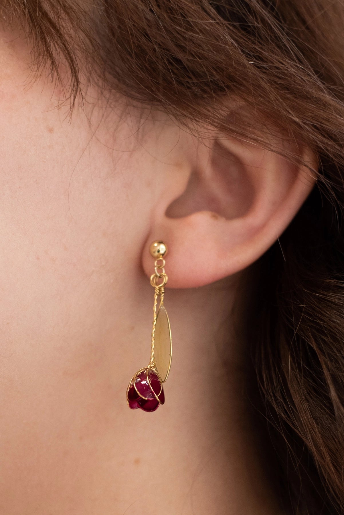 Orecchini Tulipani viola - My Little Wish