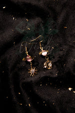 Orecchini Crystal Moon rosa - My Little Wish