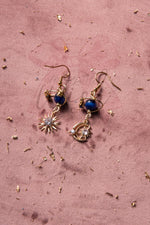 Orecchini Crystal Moon blu - My Little Wish