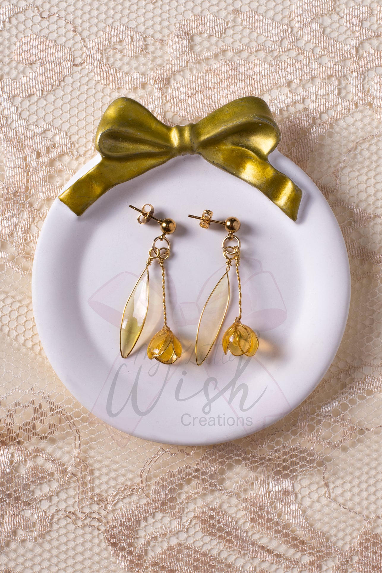 Orecchini Tulipani gialli