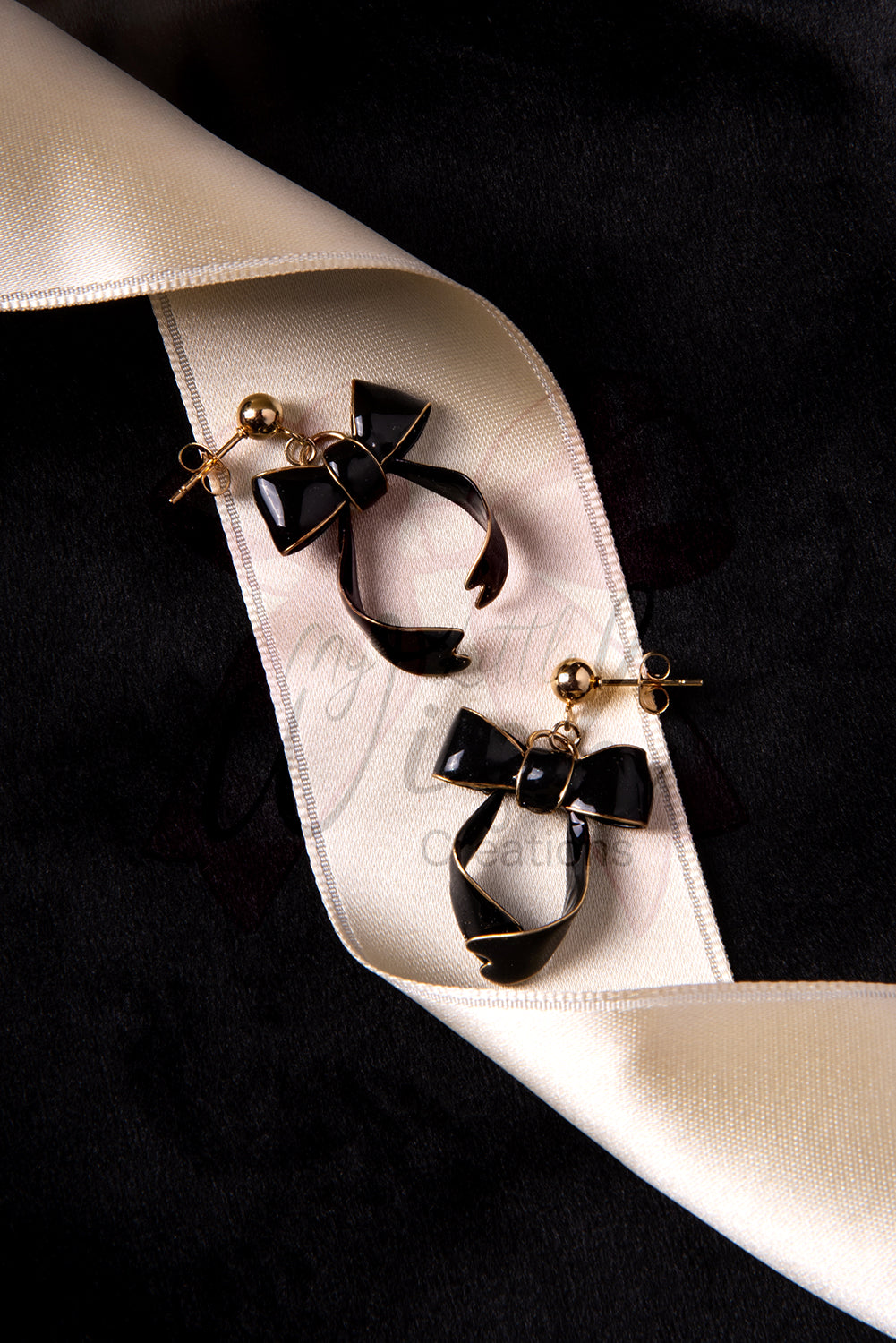 Orecchini Fiocchi neri - My Little Wish