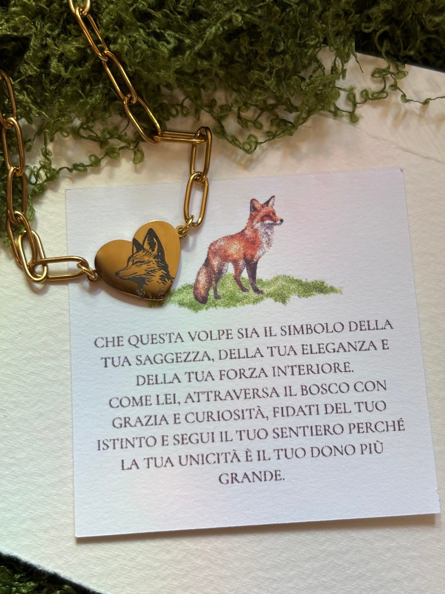 Bracciale Donna Volpe con Incisione Personalizzata