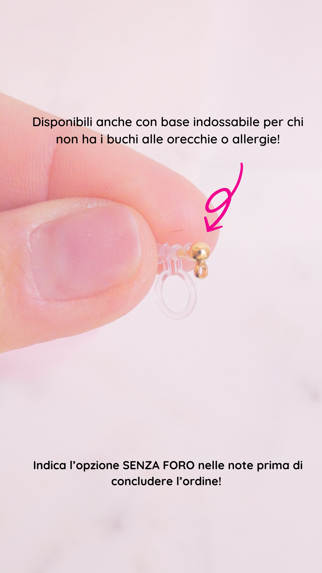 Orecchini Crystal Moon rosa - My Little Wish