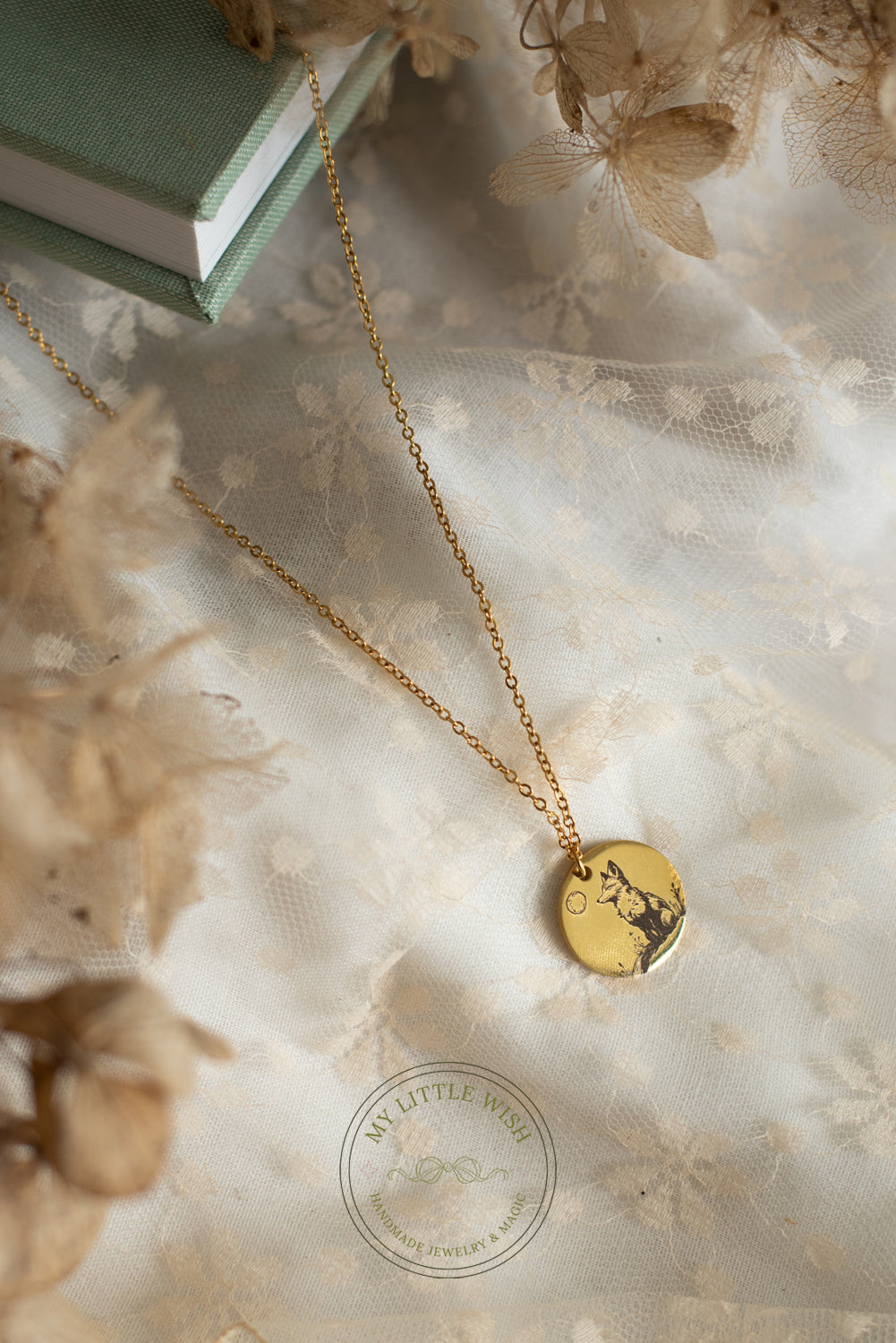 Collana Volpe con Incisione Personalizzata