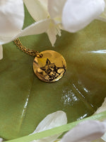 Collana artigianale con ciondolo volpe e cucciolo, collezione Woodland My Little Wish Creations