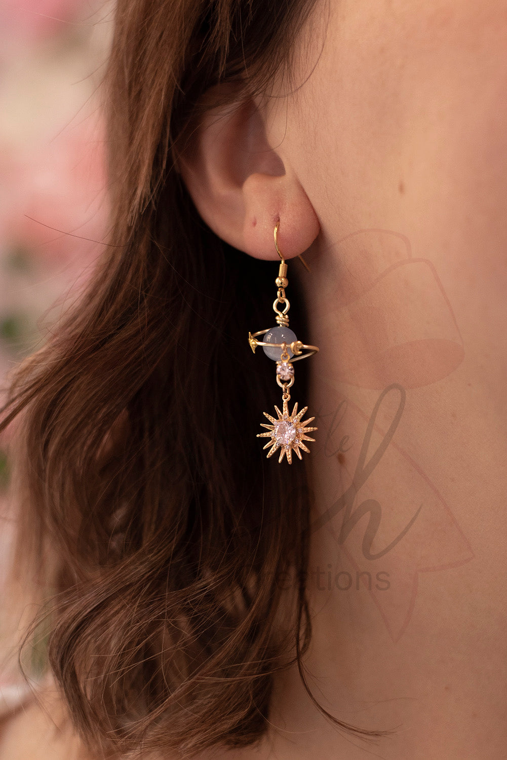 Orecchini Crystal Moon sky blue - My Little Wish