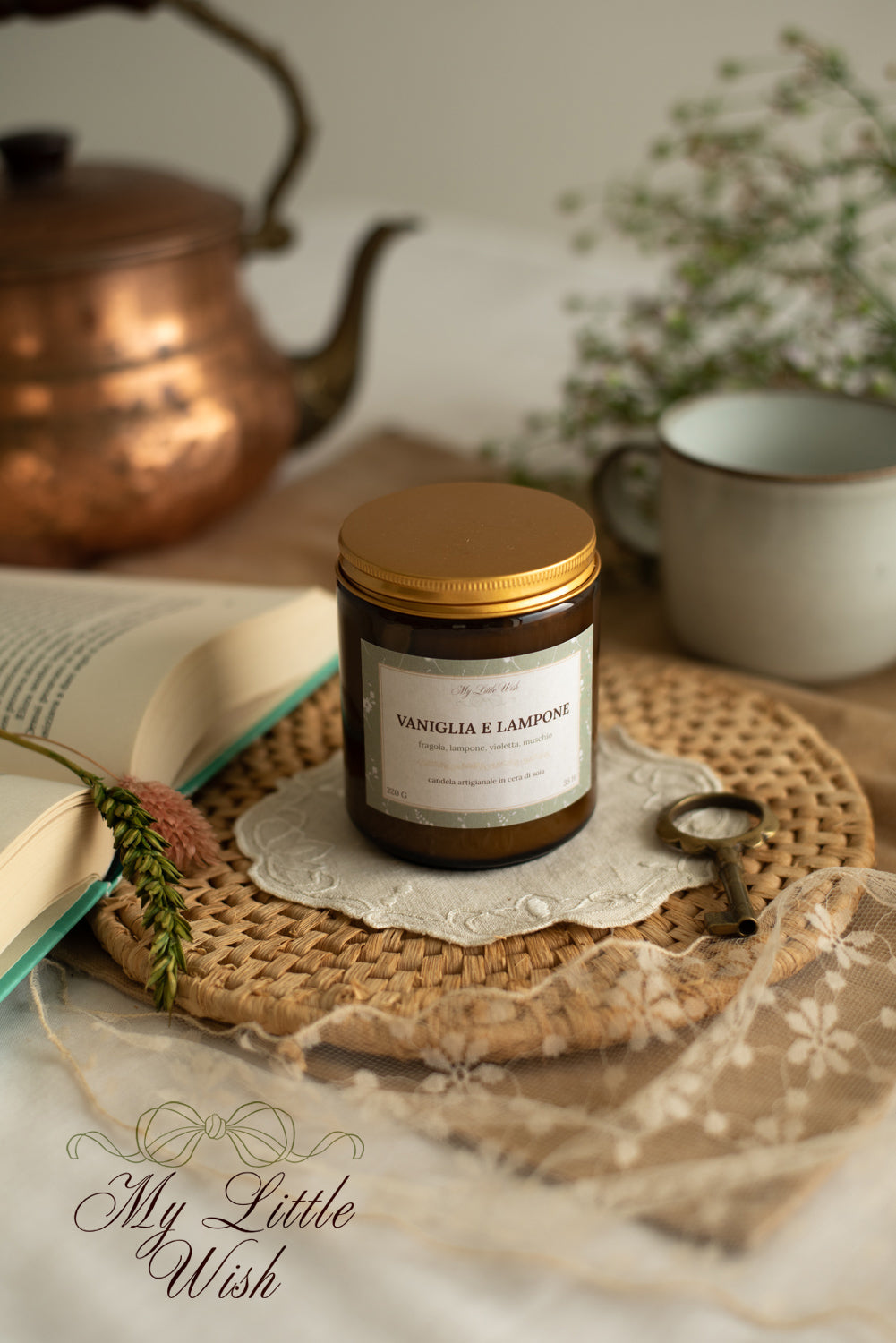 Vanilla and Raspberry Candle
