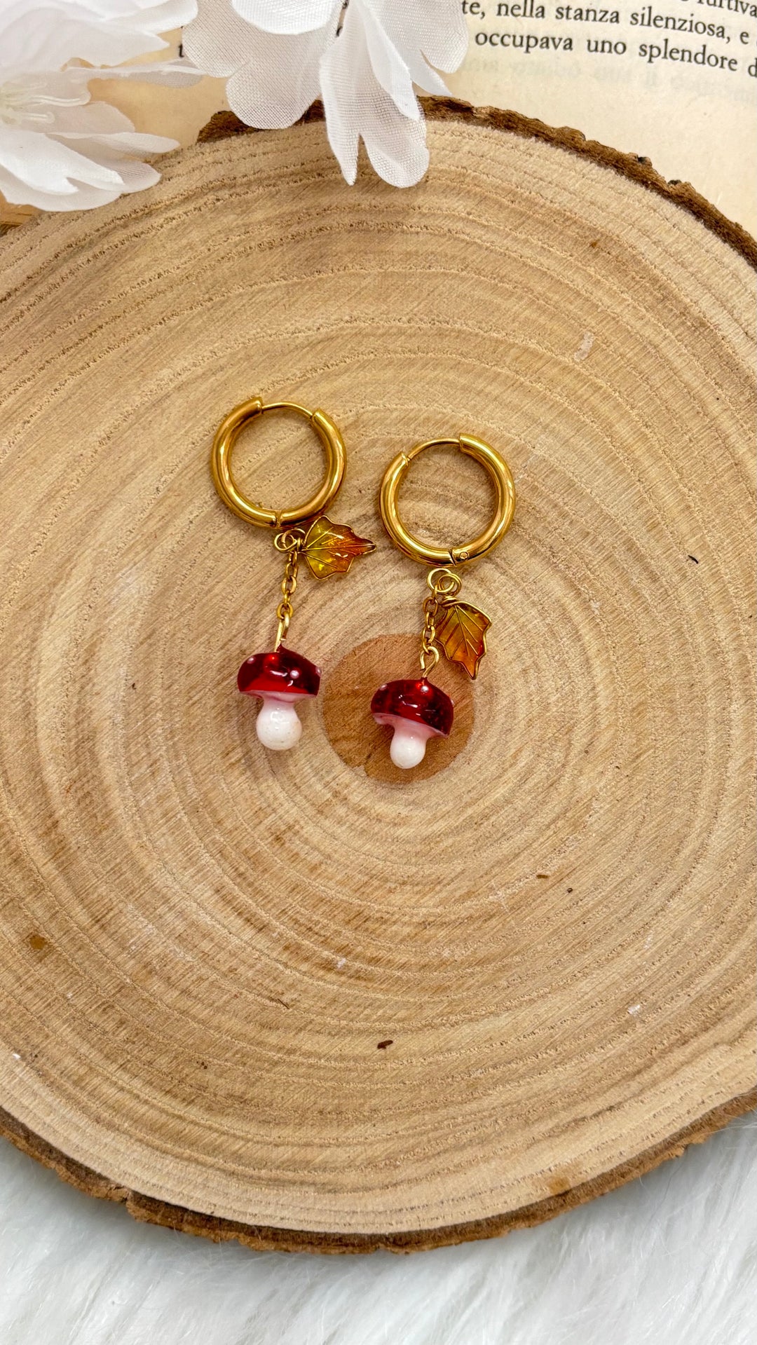 Orecchini Hoops Funghetti