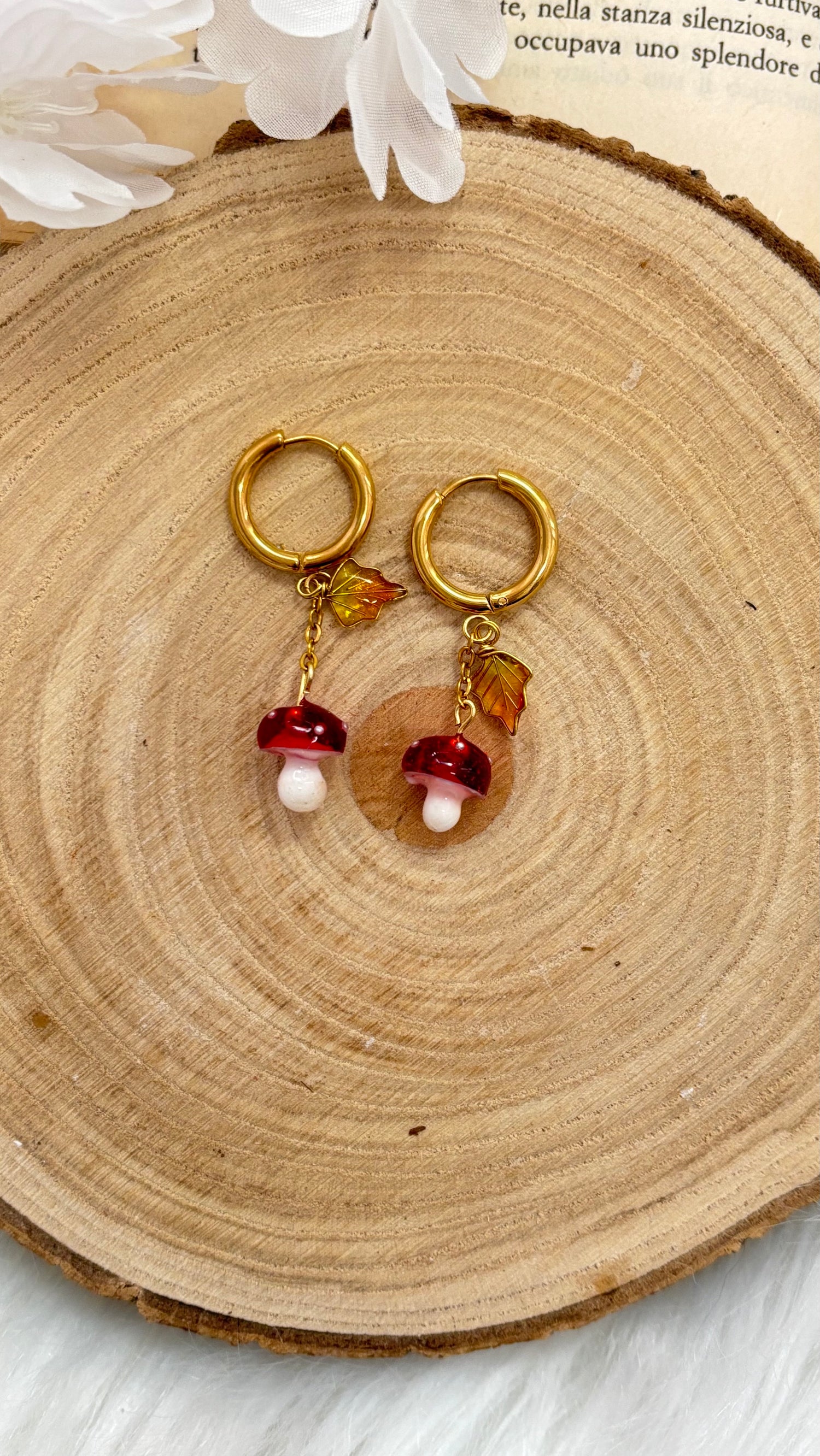 Orecchini Hoops Funghetti