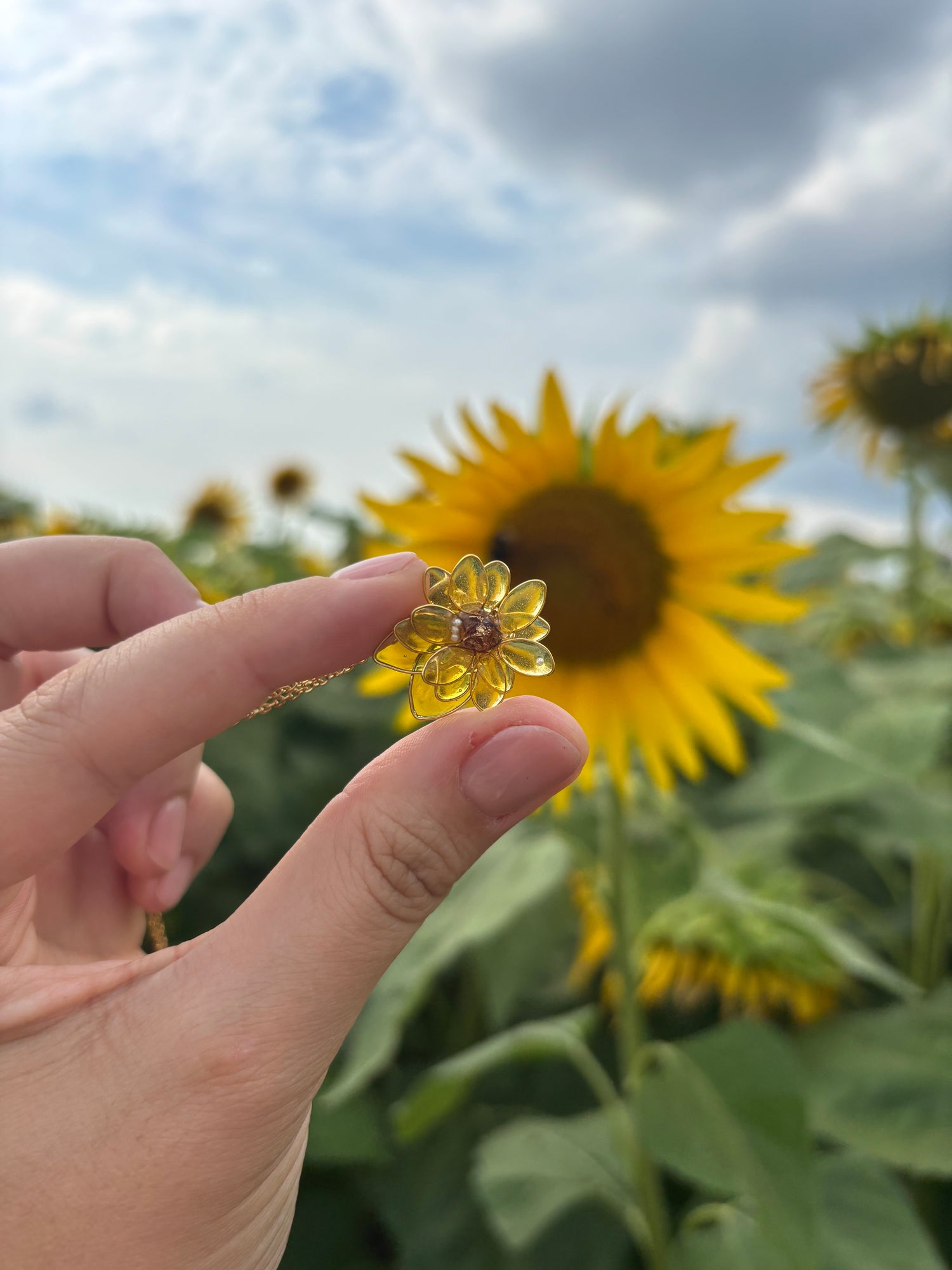 Sunflower Necklace