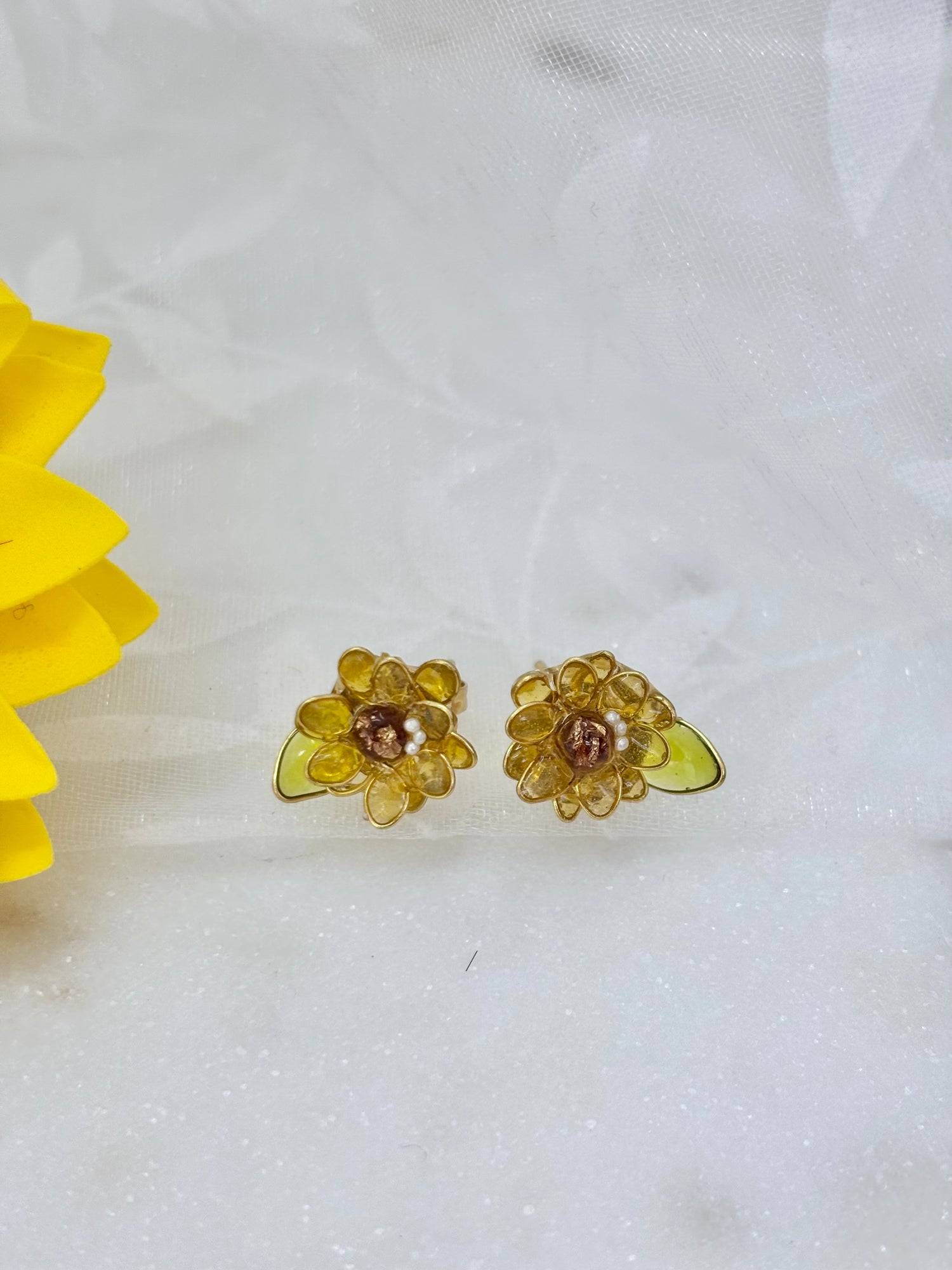 Sunflower Stud Earrings