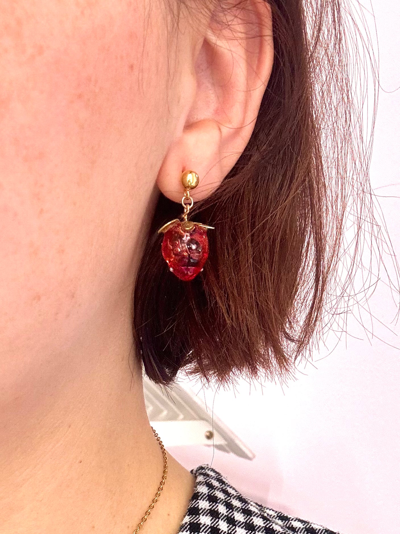 Orecchini hoops Fragole