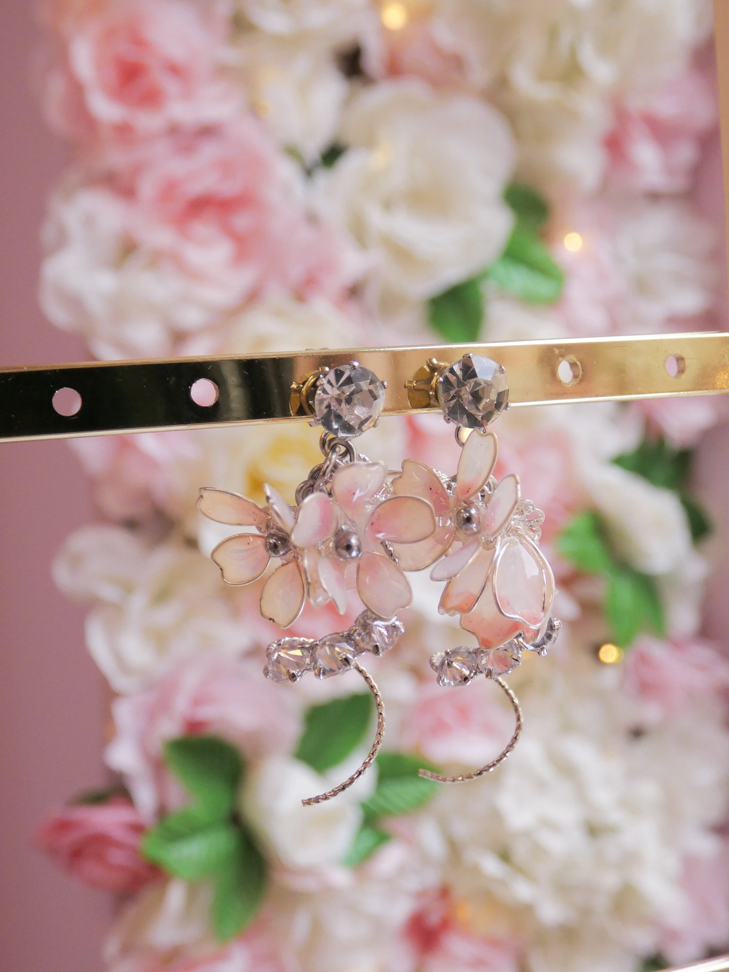 Orecchini Bouquet Hanami argento