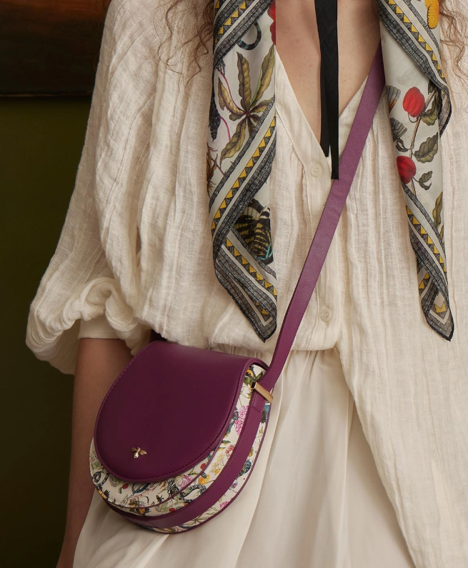 Borsa tracolla prugna