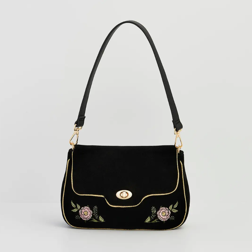Pochette Rose ricamata