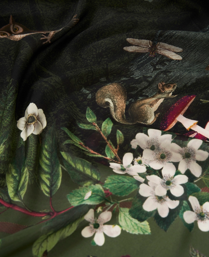 Foulard Orla Narrative Fable England - Khaki