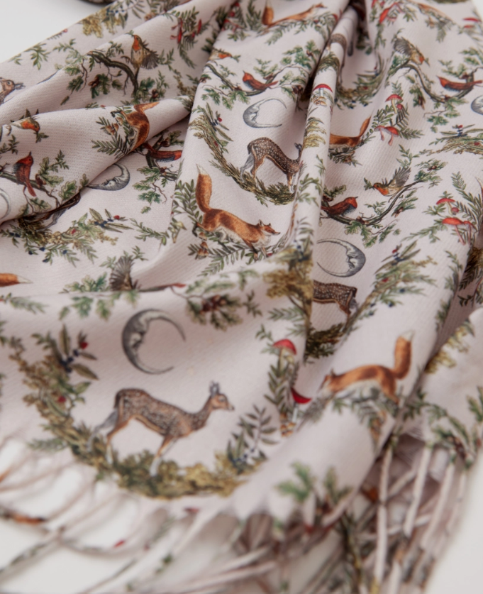 Sciarpa A Night’s Tale Woodland - Grigio Cristallo