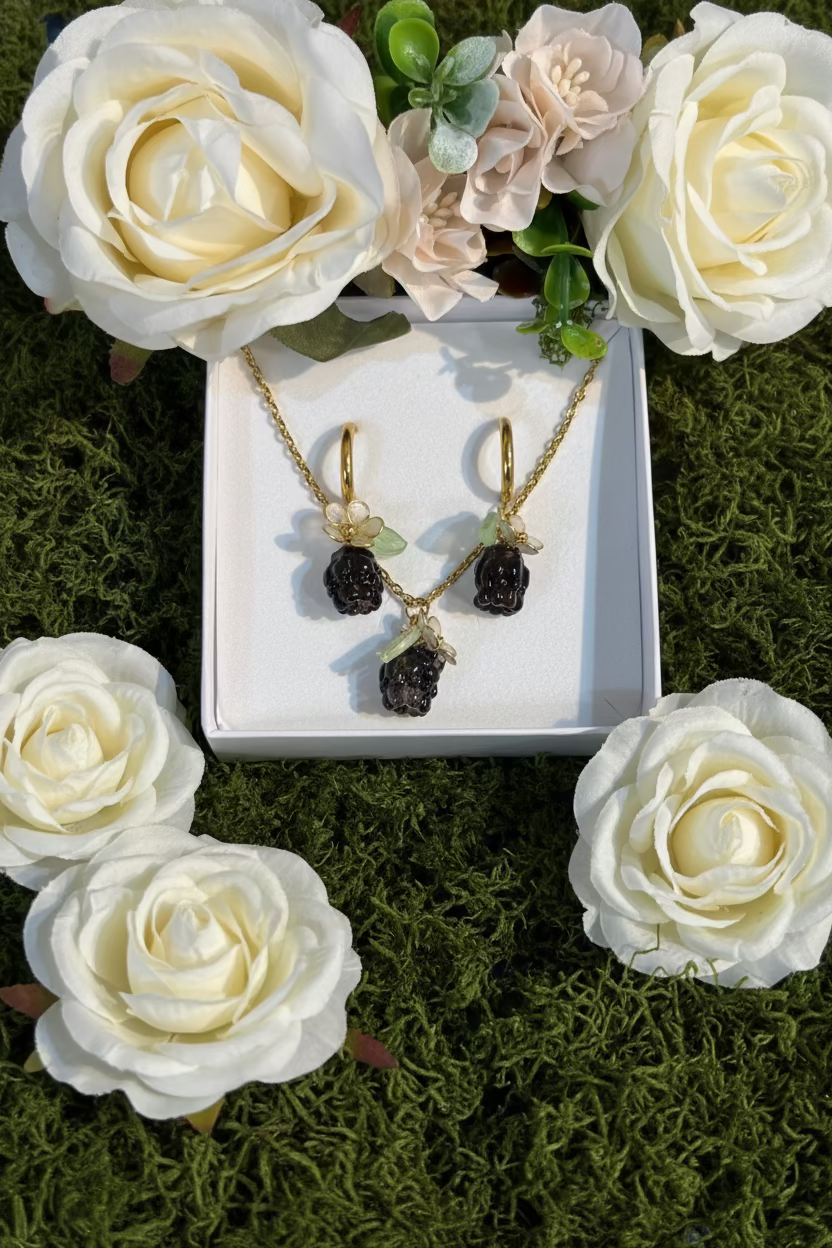 Set Mora Collana e Orecchini Hoops