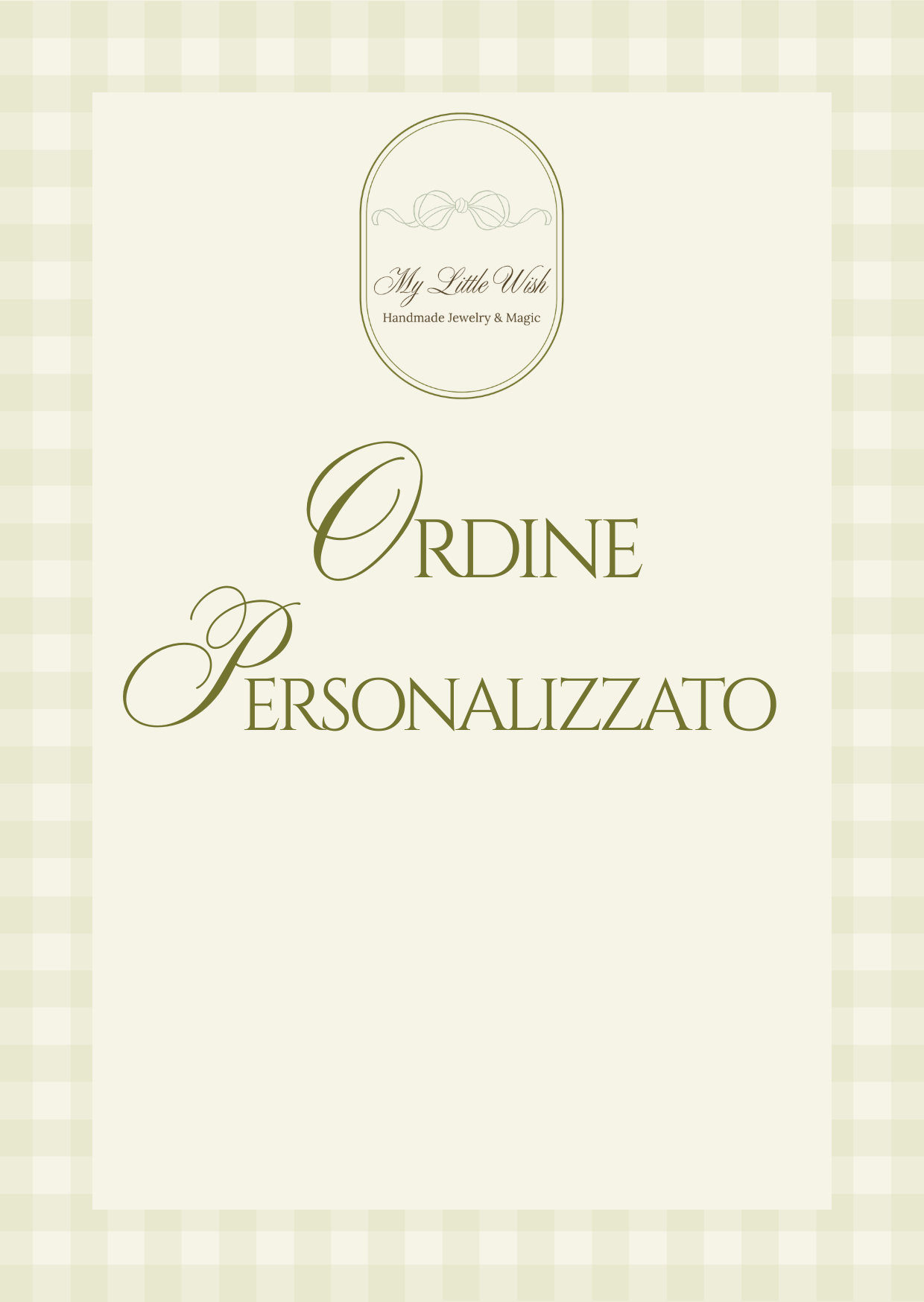 Ordine personalizzato Stefania