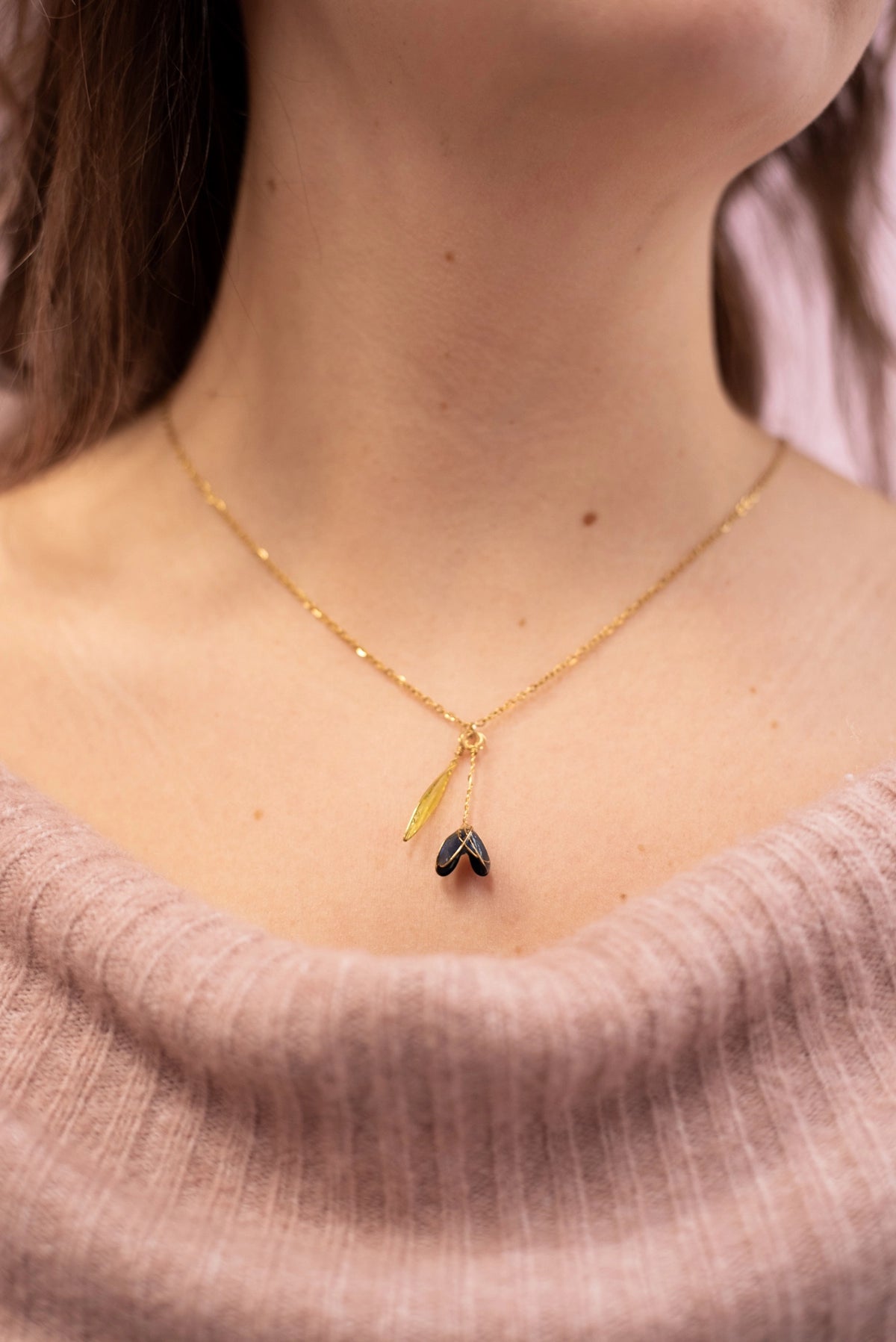 Collana Tulipano blu - My Little Wish