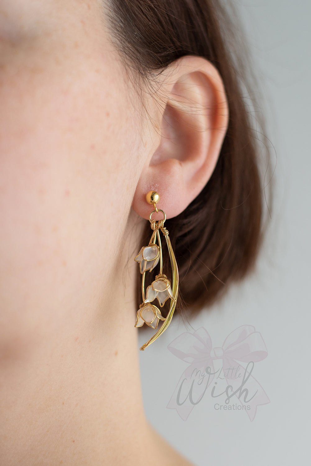 Orecchini Mughetti Cascade Oro