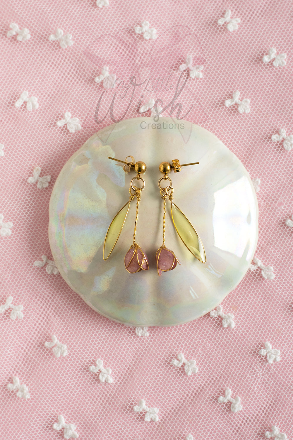 Orecchini Tulipani rosa