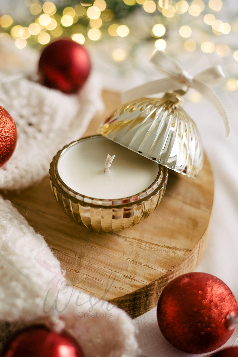 Candela Pallina di Natale allo Strudel di Mele