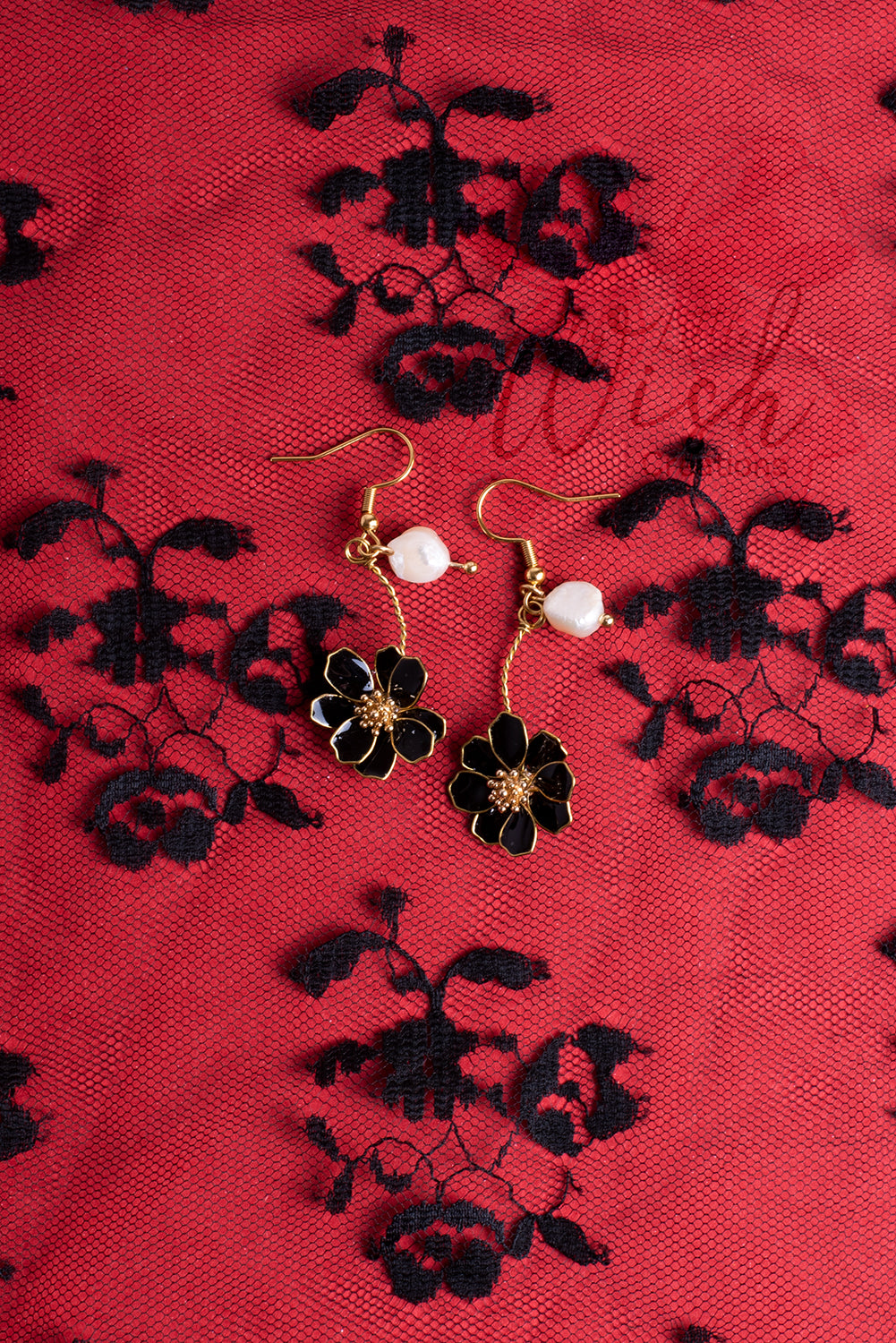 Orecchini Black Bloom